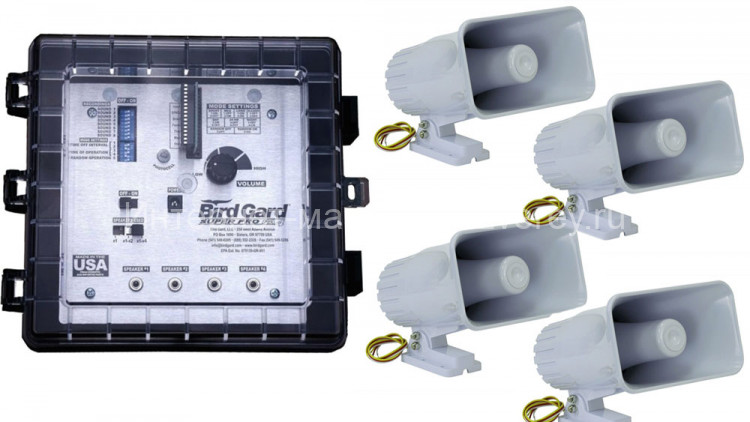Bird Gard Super Pro PA-4 - отпугиватель птиц с четырьмя динамиками