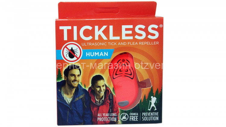 Tickless Human - ультразвуковой отпугиватель клещей красный