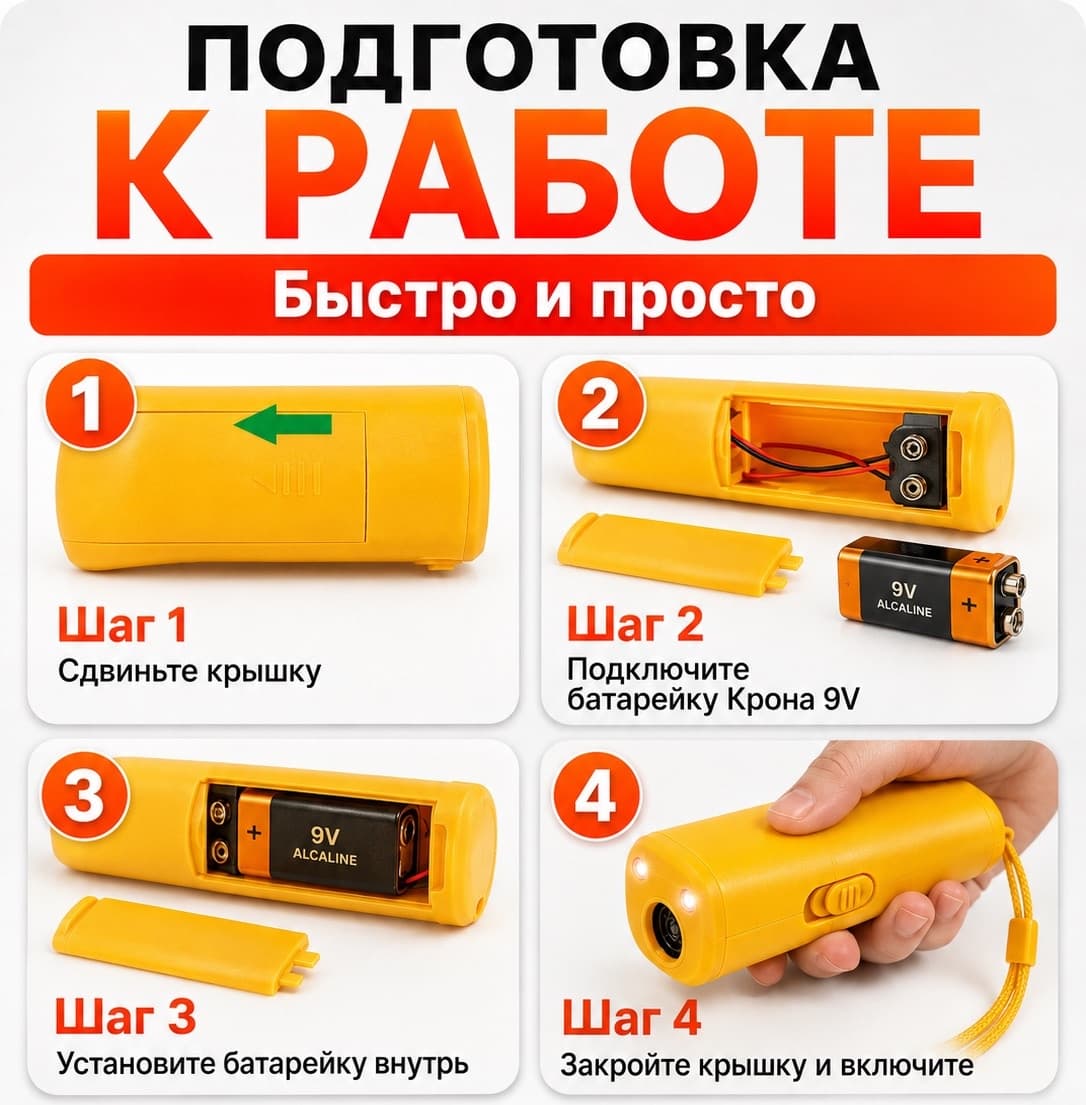 Ультразвуковой отпугиватель собак Aokeman Sensor AD-100