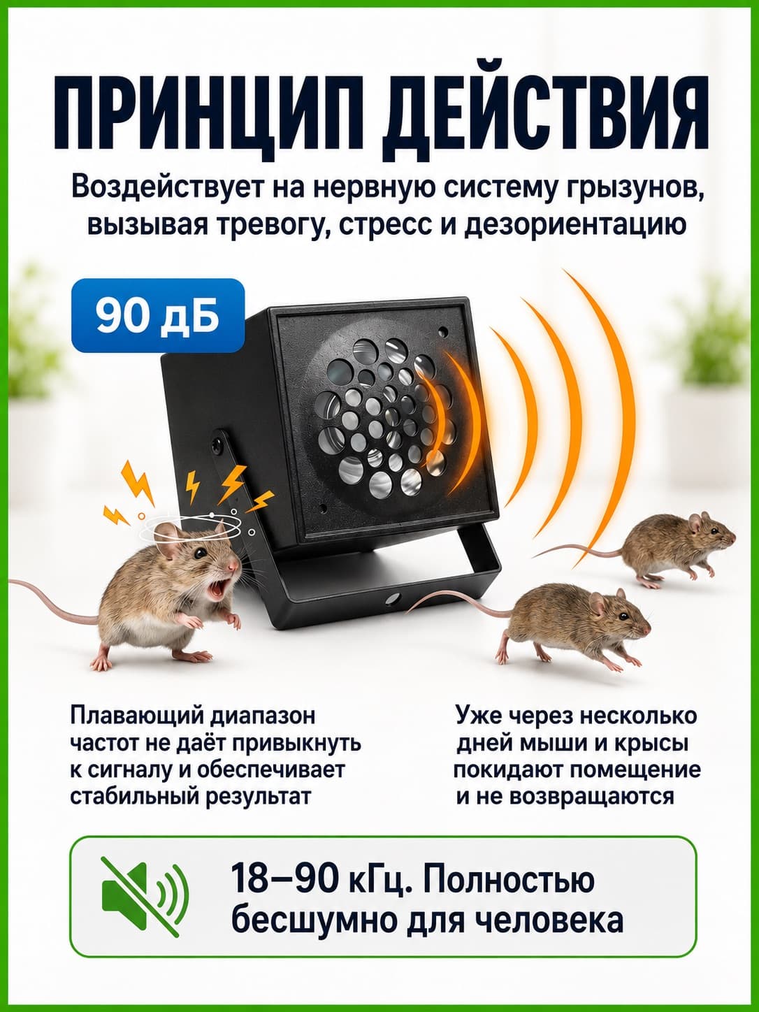 Цунами 2Б - ультразвуковой отпугиватель крыс и мышей