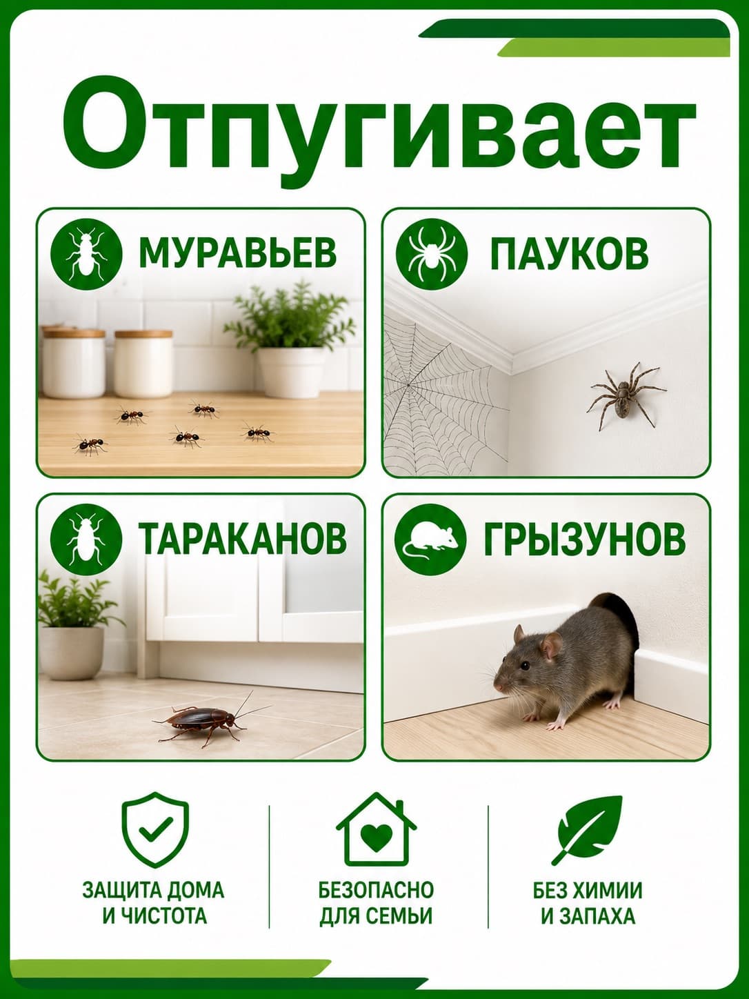 Ультразвуковой и электромагнитный отпугиватель насекомых ЭкоСнайпер AN-A325