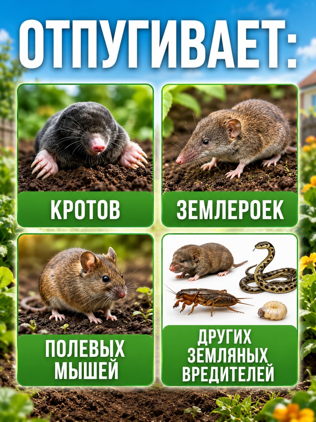 Отпугиватель кротов Экоснайпер LS-997R