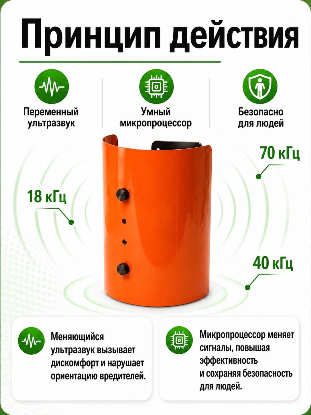 Отпугиватель крыс и мышей ультразвуковой Чистон-4 «Биостраж»
