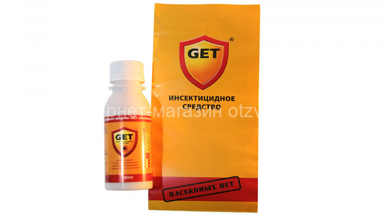 Средство GET® (ГЕТ) от насекомых (для уничтожения тараканов, блох, клопов, муравьев, ос)